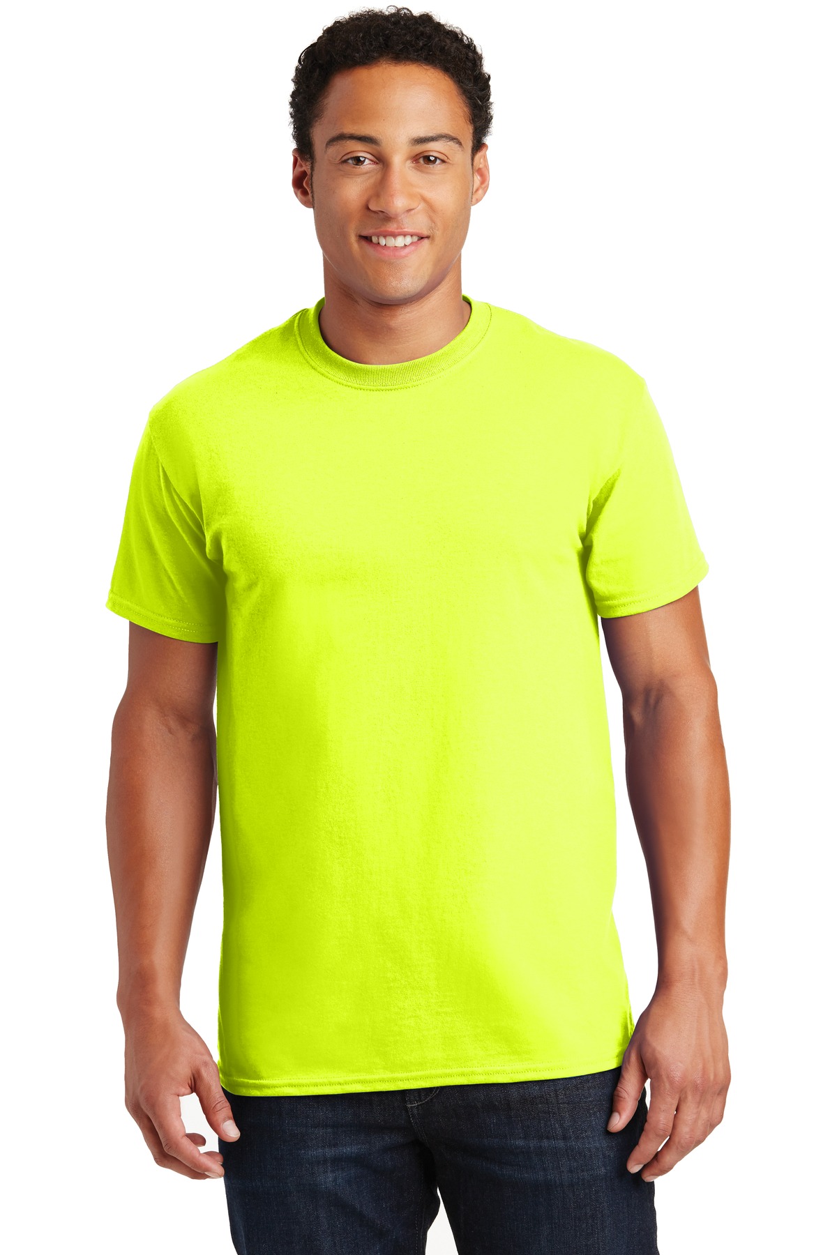 Gildan G200 Adult Ultra Cotton T-Shirt - Safety Green - XL