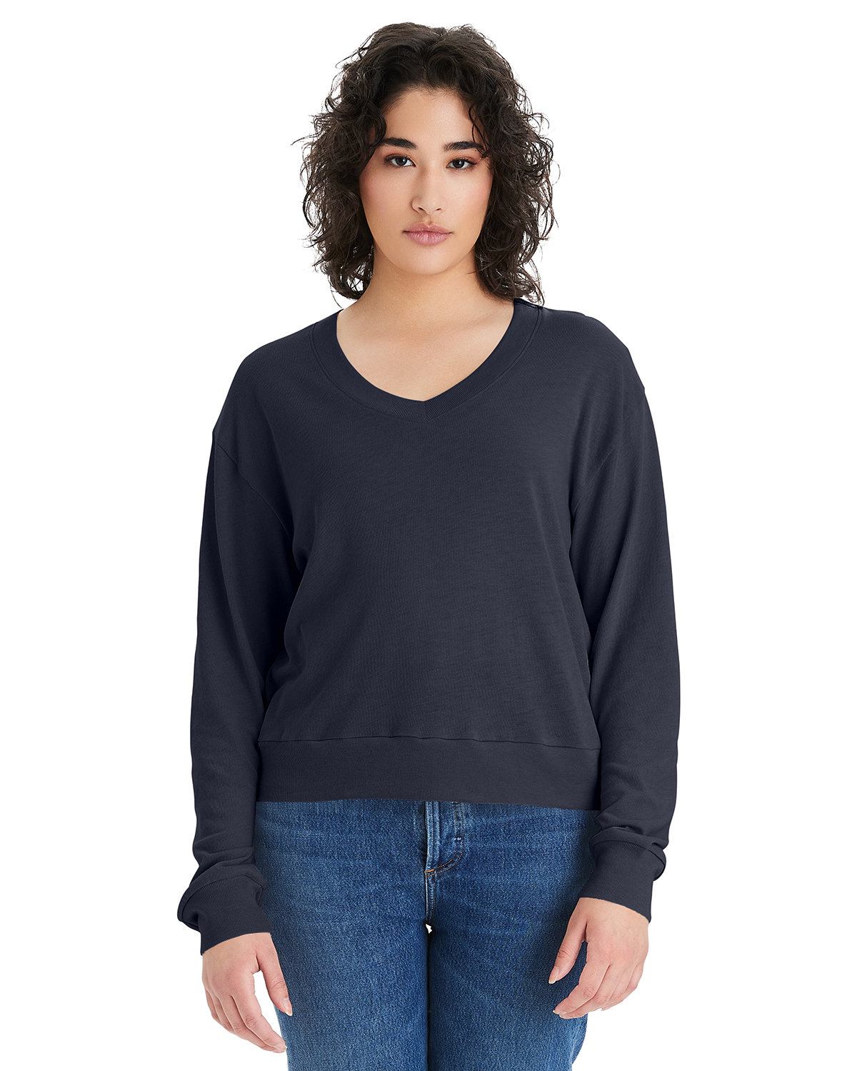 Alternative 5065BP Ladies' Slouchy Sweatshirt - Vintage Navy - L