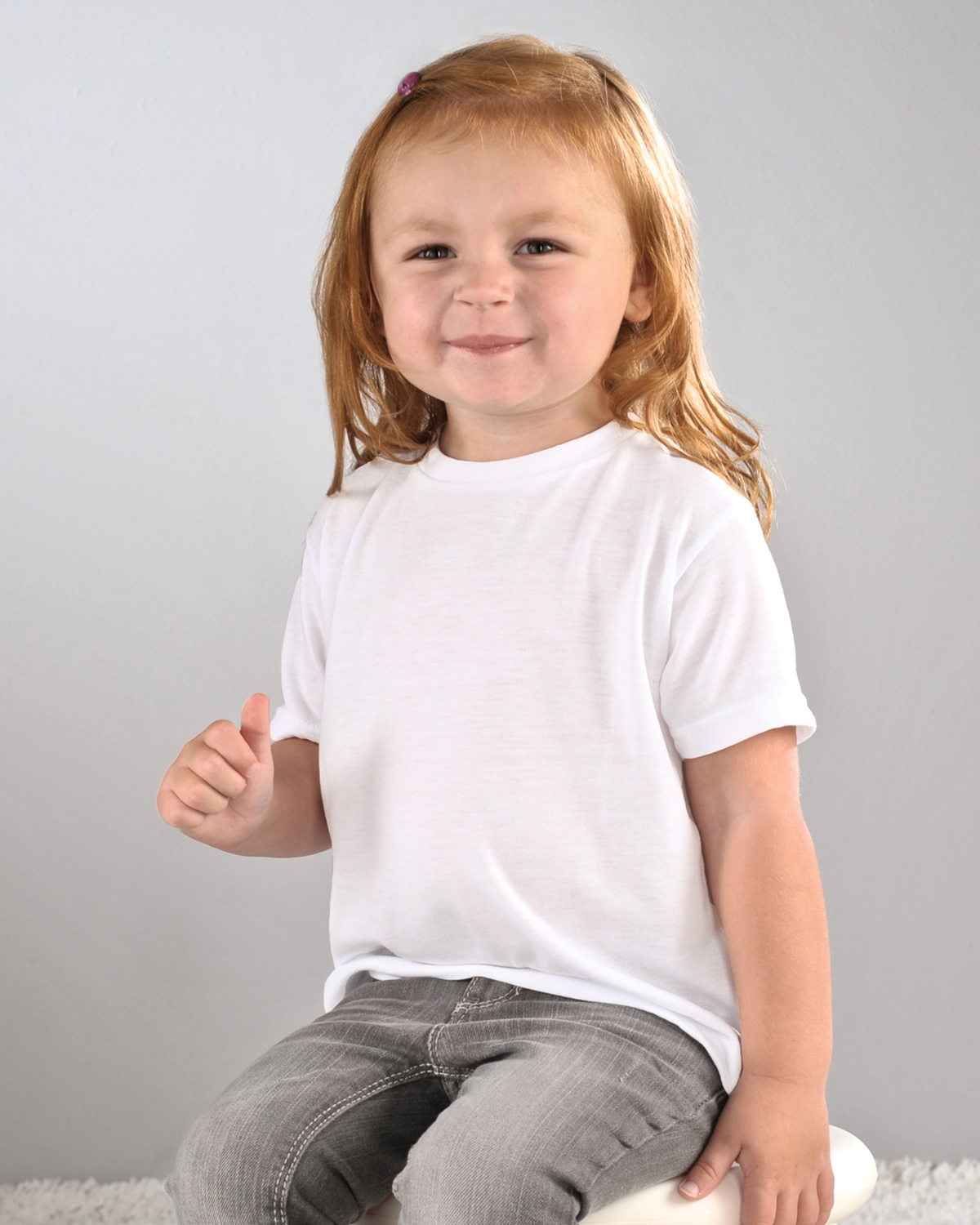 Sublivie 1310 Toddler Sublimation Polyester T-Shirt White 4T