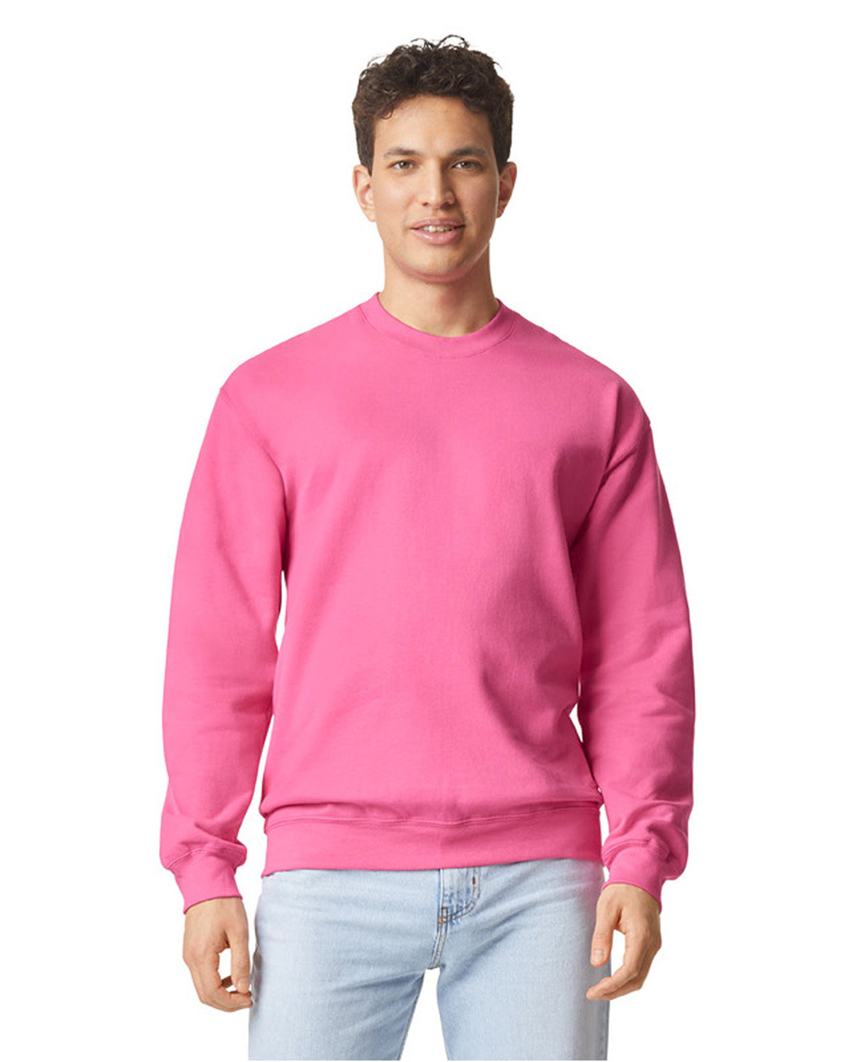 Essential crew neck SweatShirt - Pink – fashcolony