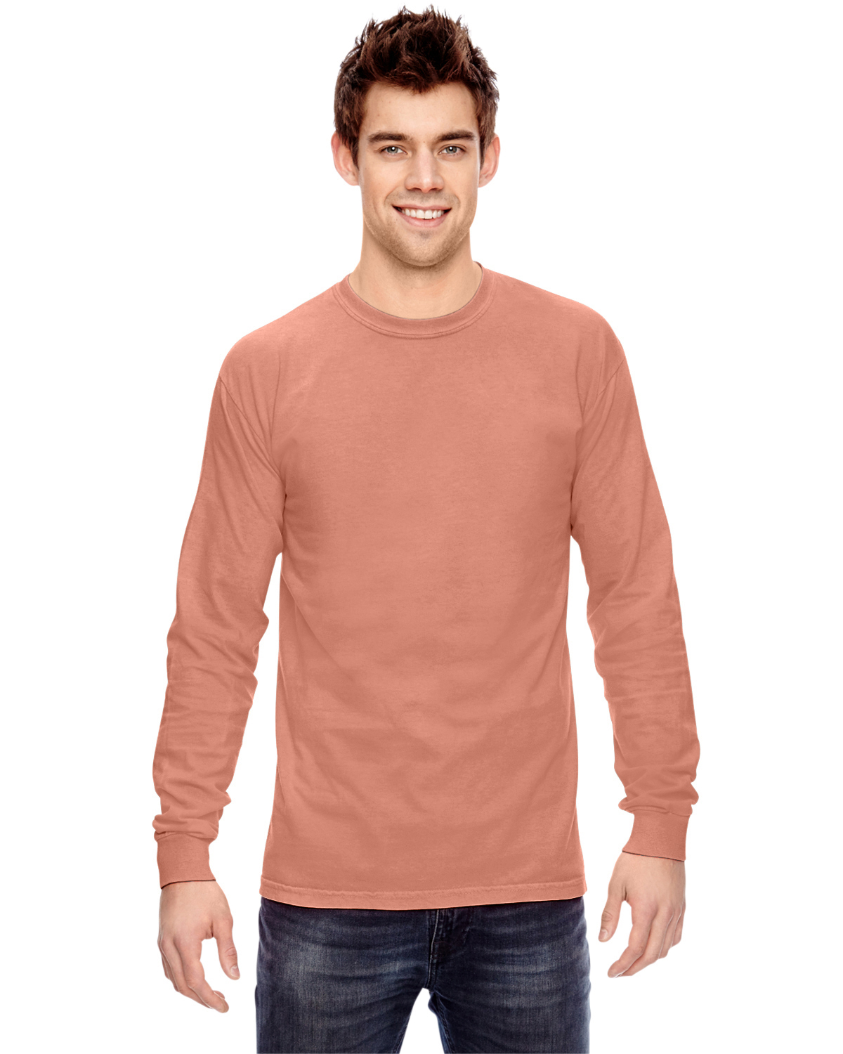 Comfort Colors C6014 Adult Heavyweight RS Long-Sleeve T-Shirt–Terracota (XL)