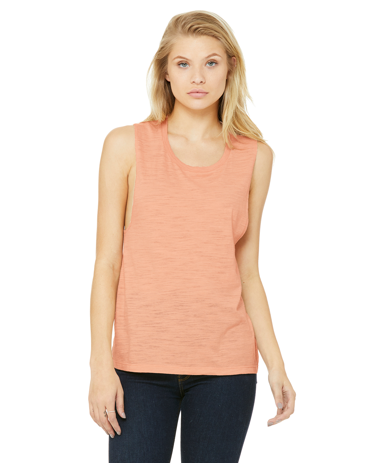 Bella + Canvas Ladies' Flowy Scoop Muscle Tank