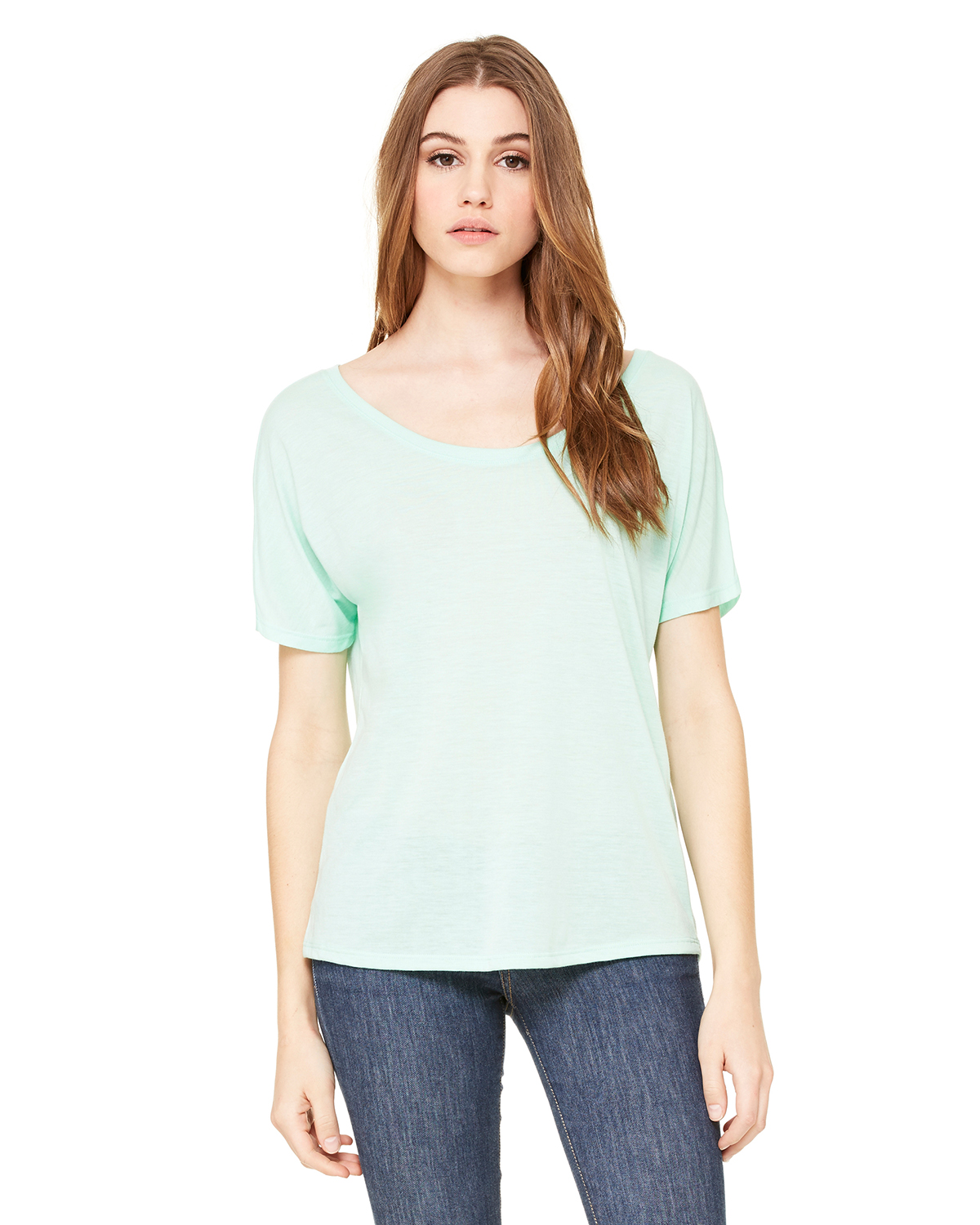 Bella + Canvas 8816 Women's Slouchy T-Shirt - Mint - 2XL