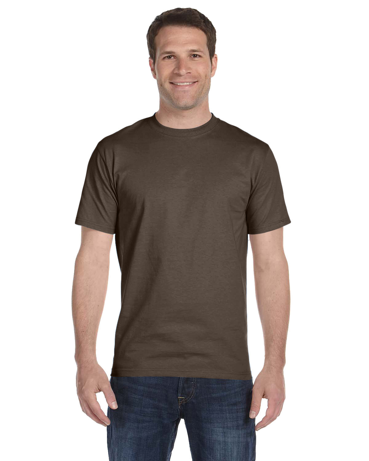 Hanes 5280 Adult Essential Short Sleeve T-Shirt - Dark Chocolate - S