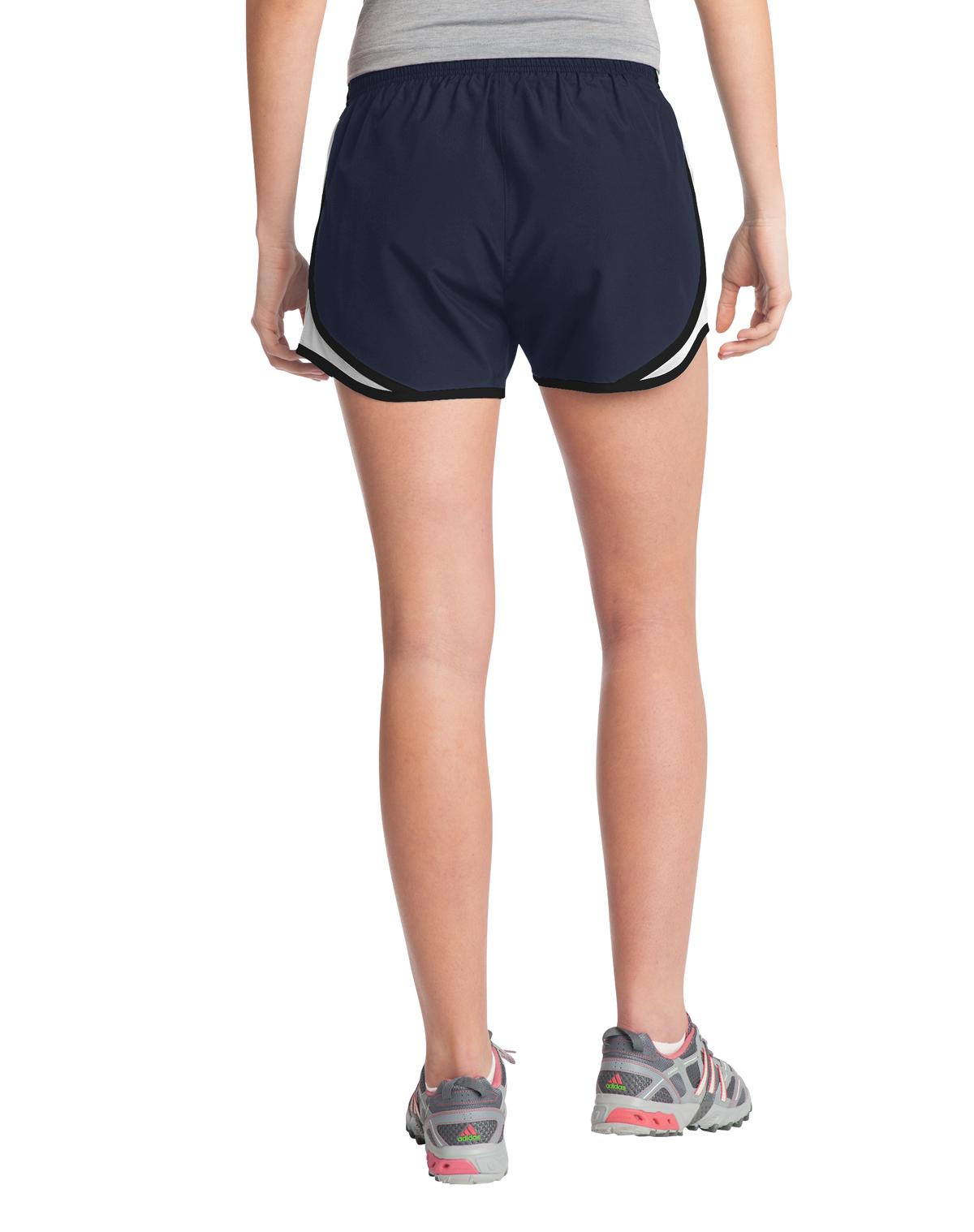 Sport-Tek Ladies Cadence Shorts - Moisture Wicking, 3.25" Inseam, With Internal Pocket - View #2