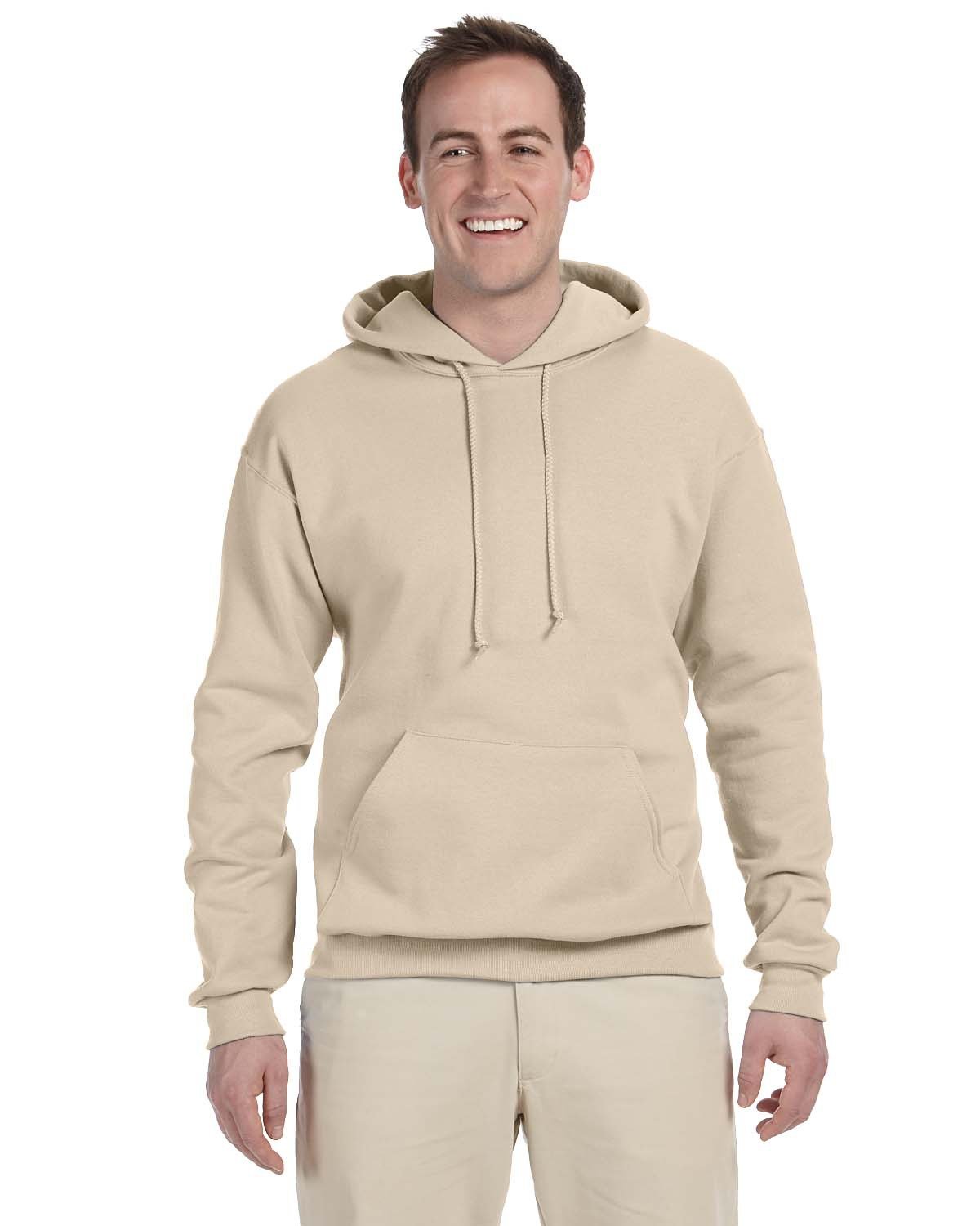 Jerzees 996 Adult NuBlend Fleece Pullover Hooded Sweatshirt Sandstone M