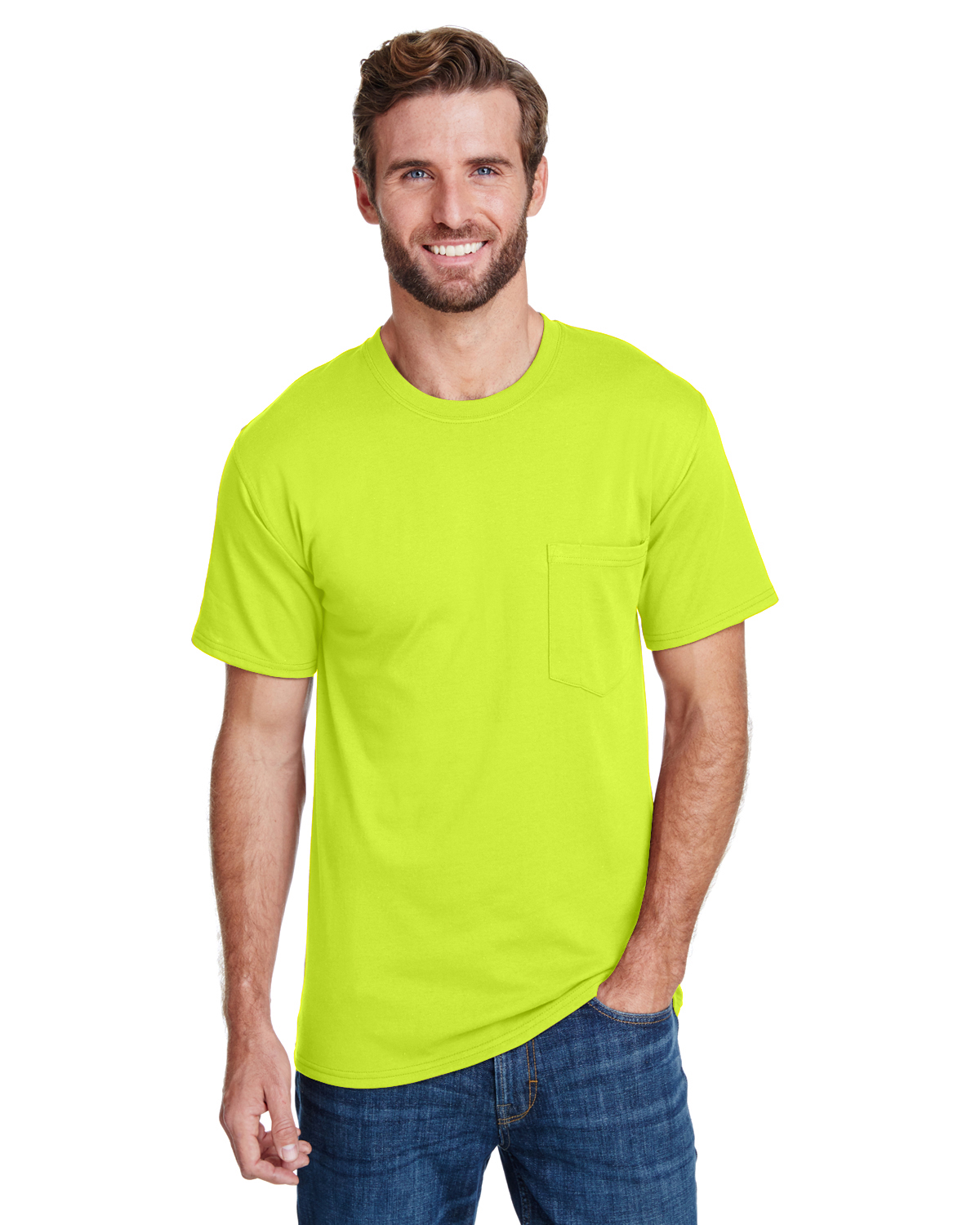 Tåler Tal højt Stramme Hanes W110 | Adult Workwear Pocket T-Shirt | ShirtSpace