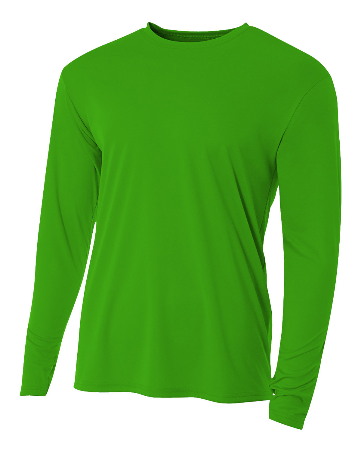 A4 N3165 Men's Cooling Performance Long Sleeve T-Shirt - Kelly - S