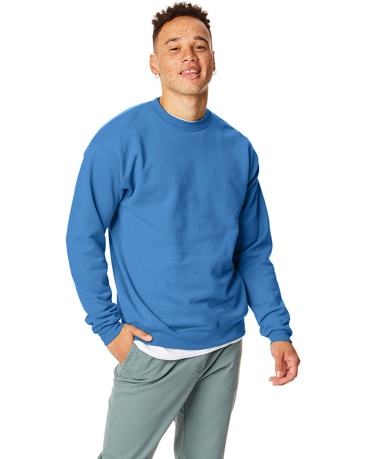 Hanes P1607 EcoSmart Crewneck Sweatshirt ShirtSpace