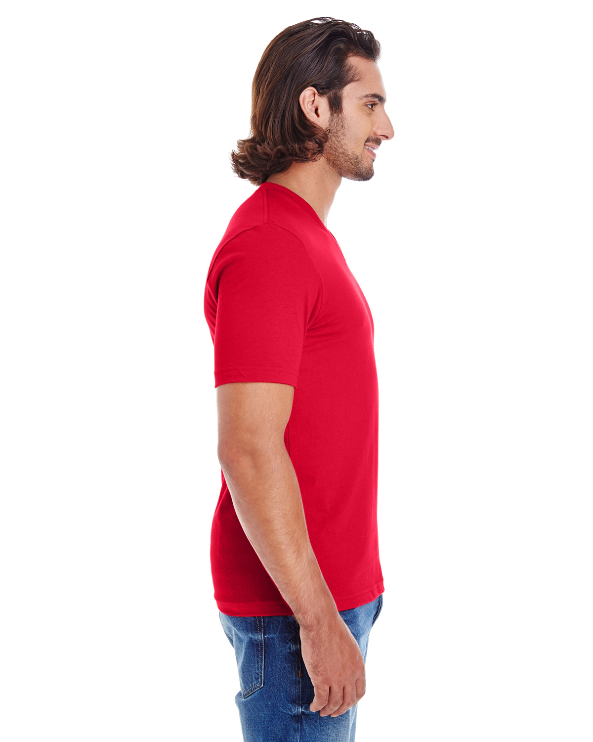 American Apparel 24321W | Unisex FINE JERSEY SHORT SLEEVE CLASSIC V ...