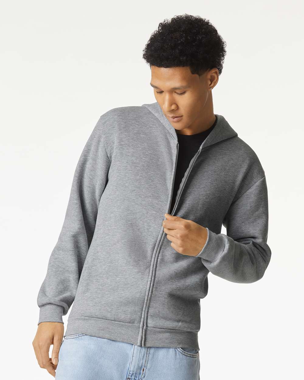 American Apparel RF497 ReFlex Fleece Uni Full Zip Hoodie american-apparel-rf497-reflex-fleece-uni-full-zip-hoodie