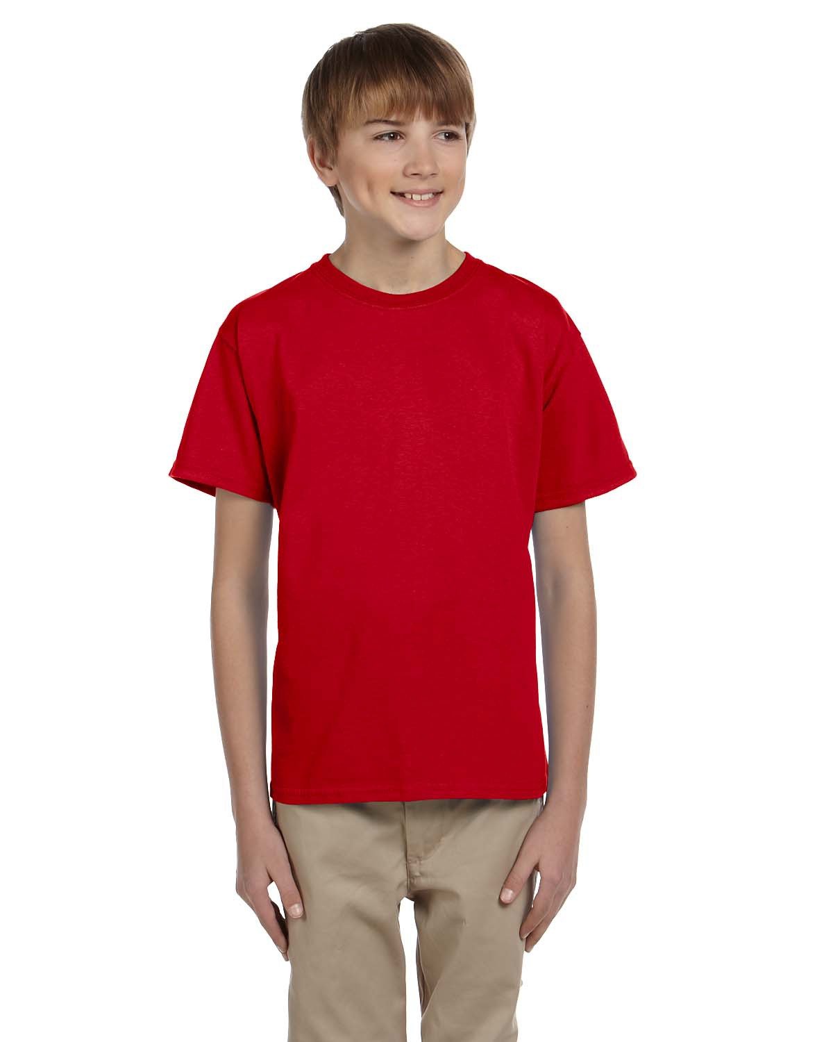 Gildan G200B Youth Ultra Cotton® T-Shirt–Cherry Red (S)