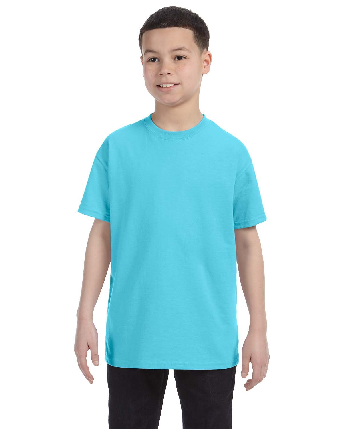 Gildan Kids Childrens Heavy Cotton Plain t-shirt 100% Preshrunk Jersey Cotton 
