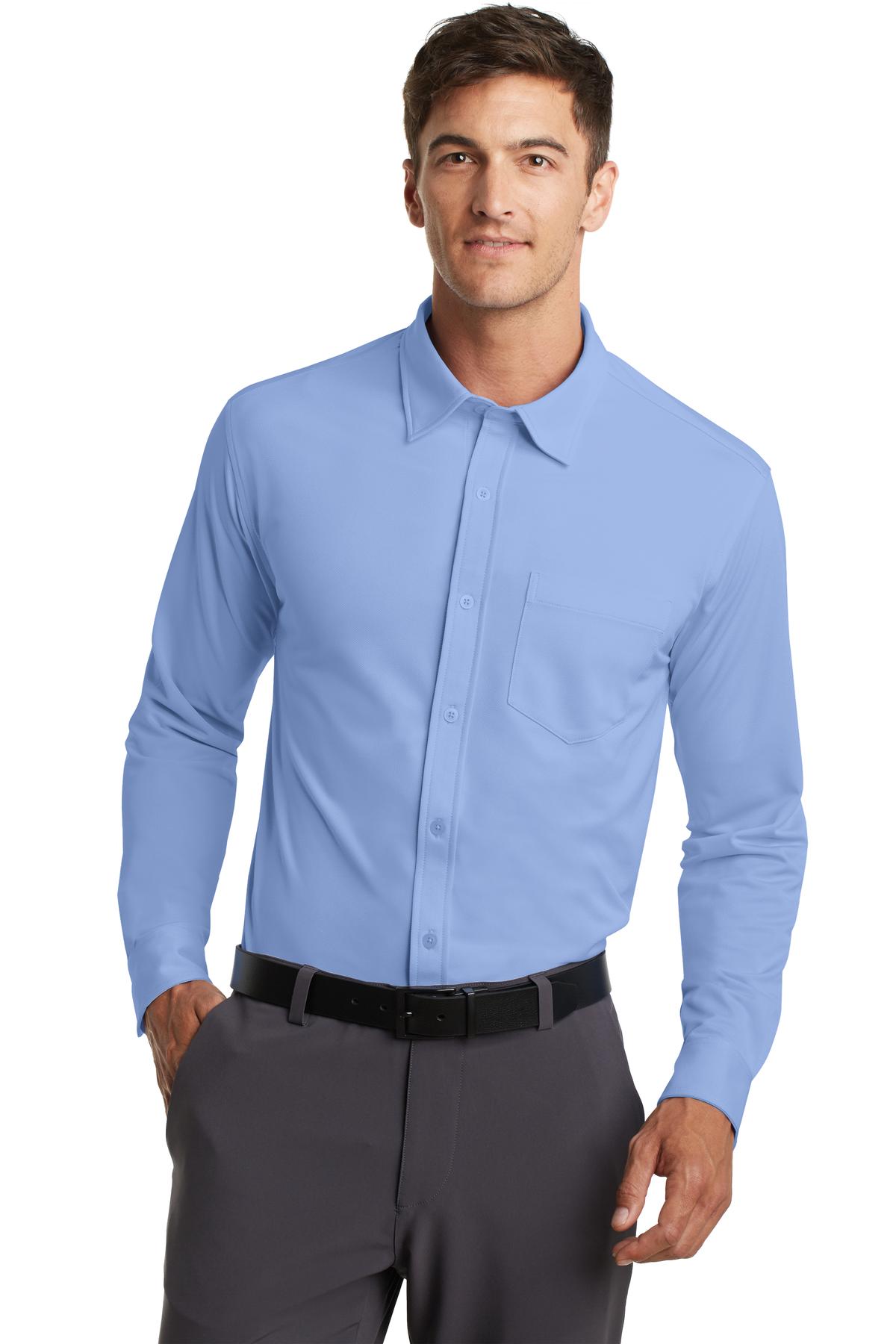 blue dress shirts for men
