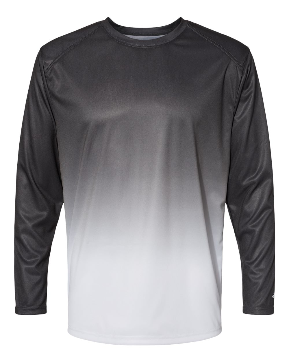 Badger Sport 4204 Ombre Long Sleeve T-Shirt - Graphite - 4XL