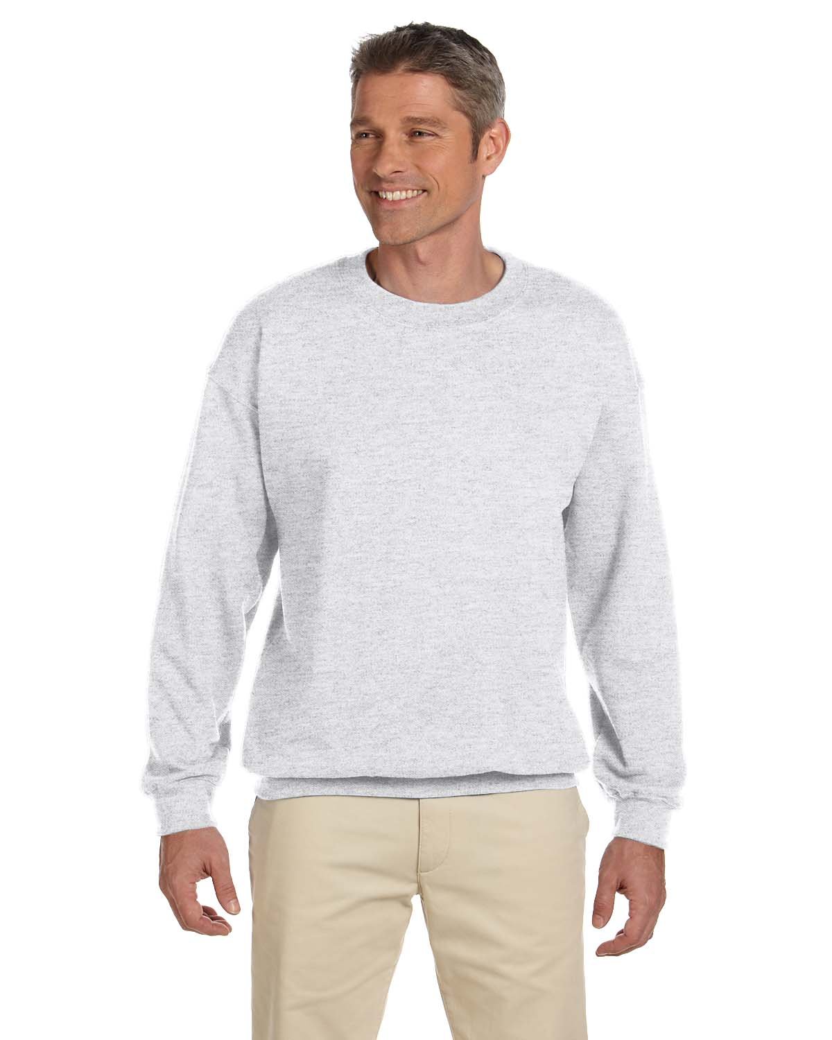 Gildan G180 Adult Heavy Blend™ Adult 8 oz., 50/50 Fleece Crew - Ash - XS