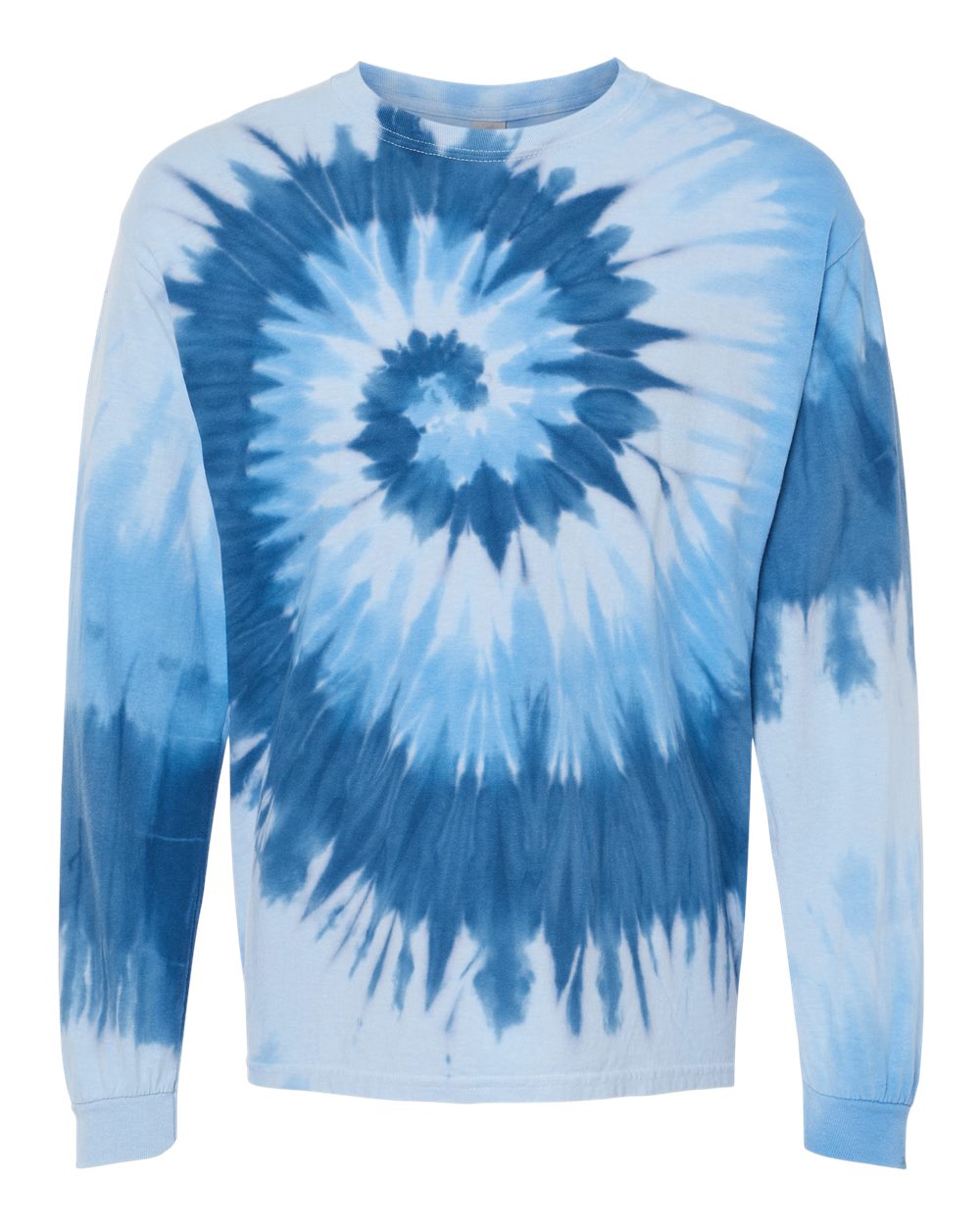 *Ready to Ship* Shades of Blue Spiral Tie-Dye T-shirt