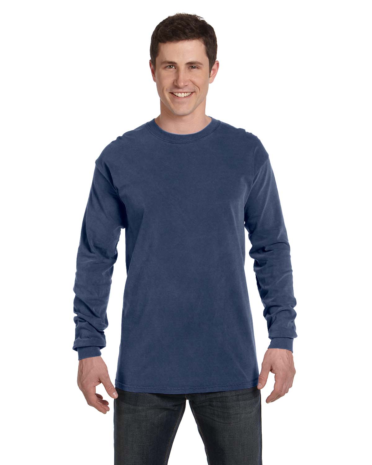 R13 cloud-print long-sleeved shirt - Blue