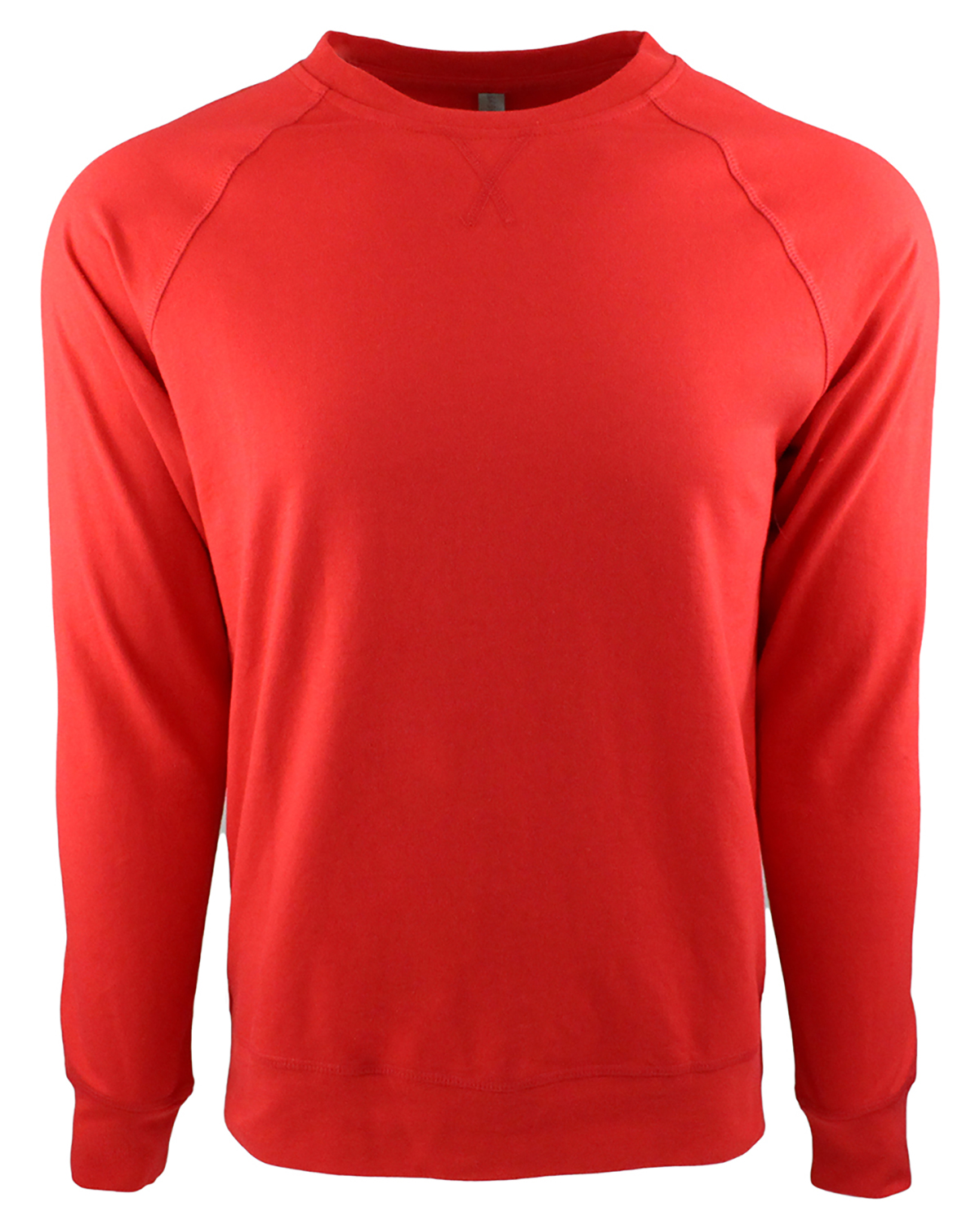 Next Level Unisex French Terry Crew - Raglan Sleeve Sweatshirt, 3XL Black - View #7
