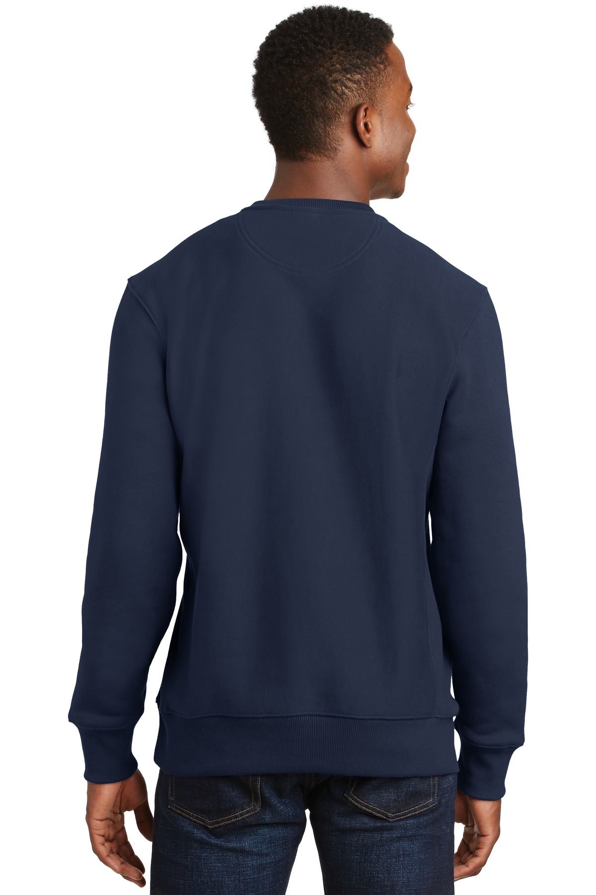 Sport Tek Super Heavyweight Crewneck Sweatshirt - 12 Oz Cotton Blend Fleece, Ribbed Cuffs & Hem
