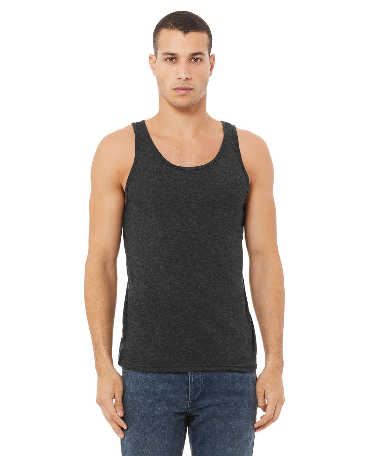 Rich jersey thin-strap tank, Contemporaine