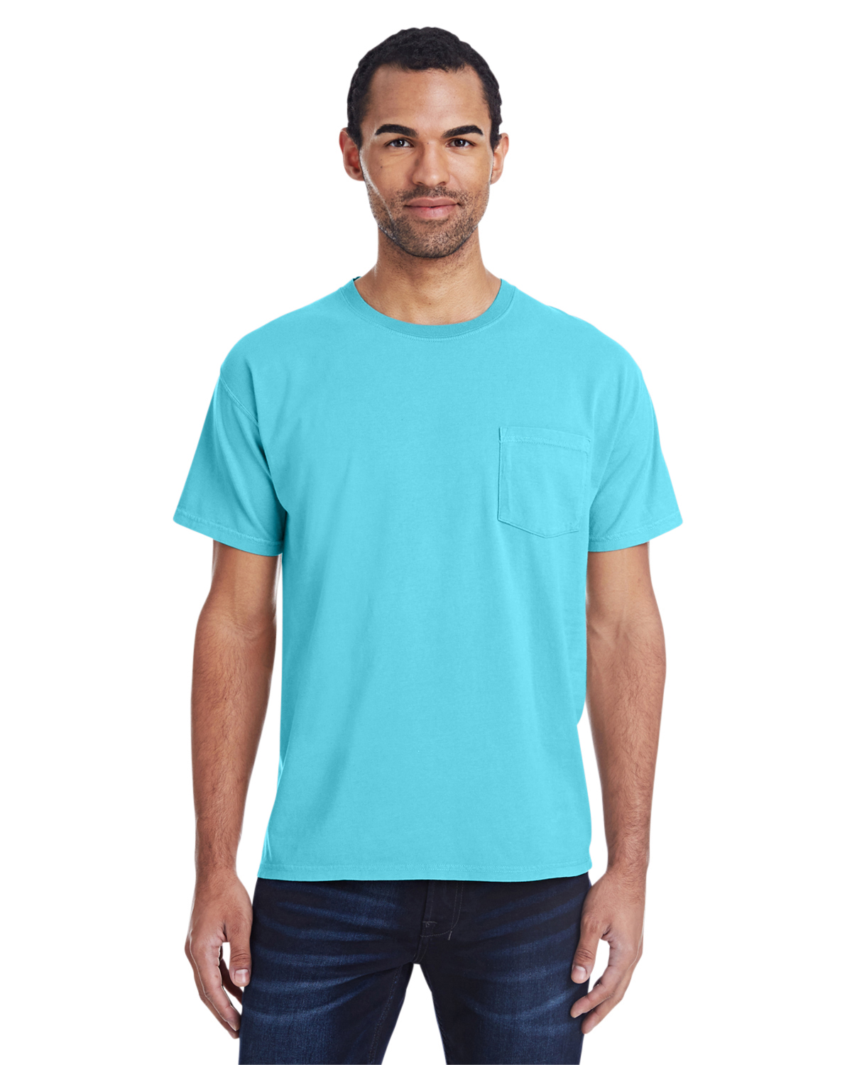 ComfortWash by Hanes GDH150 | oz., Pocket 100% ShirtSpace Garment-Dyed | Cotton 5.5 with Ringspun Unisex T-Shirt