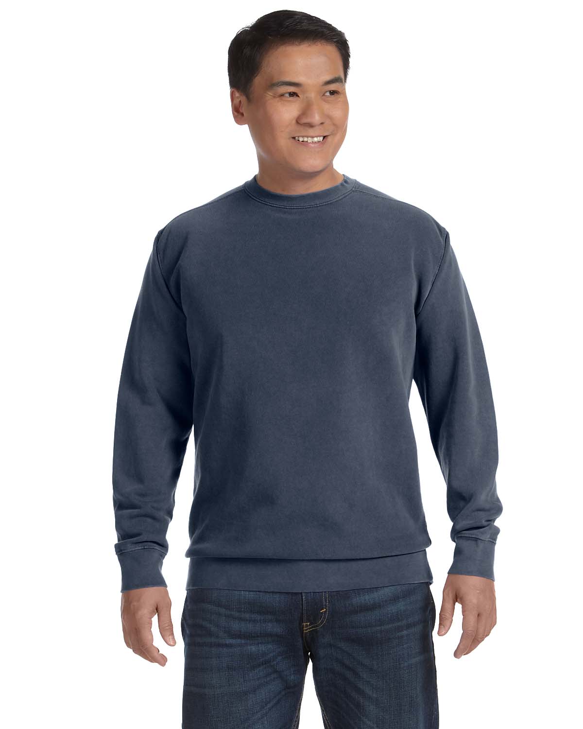 Comfort Colors 1566 Adult Crewneck Sweatshirt–Denim (M)