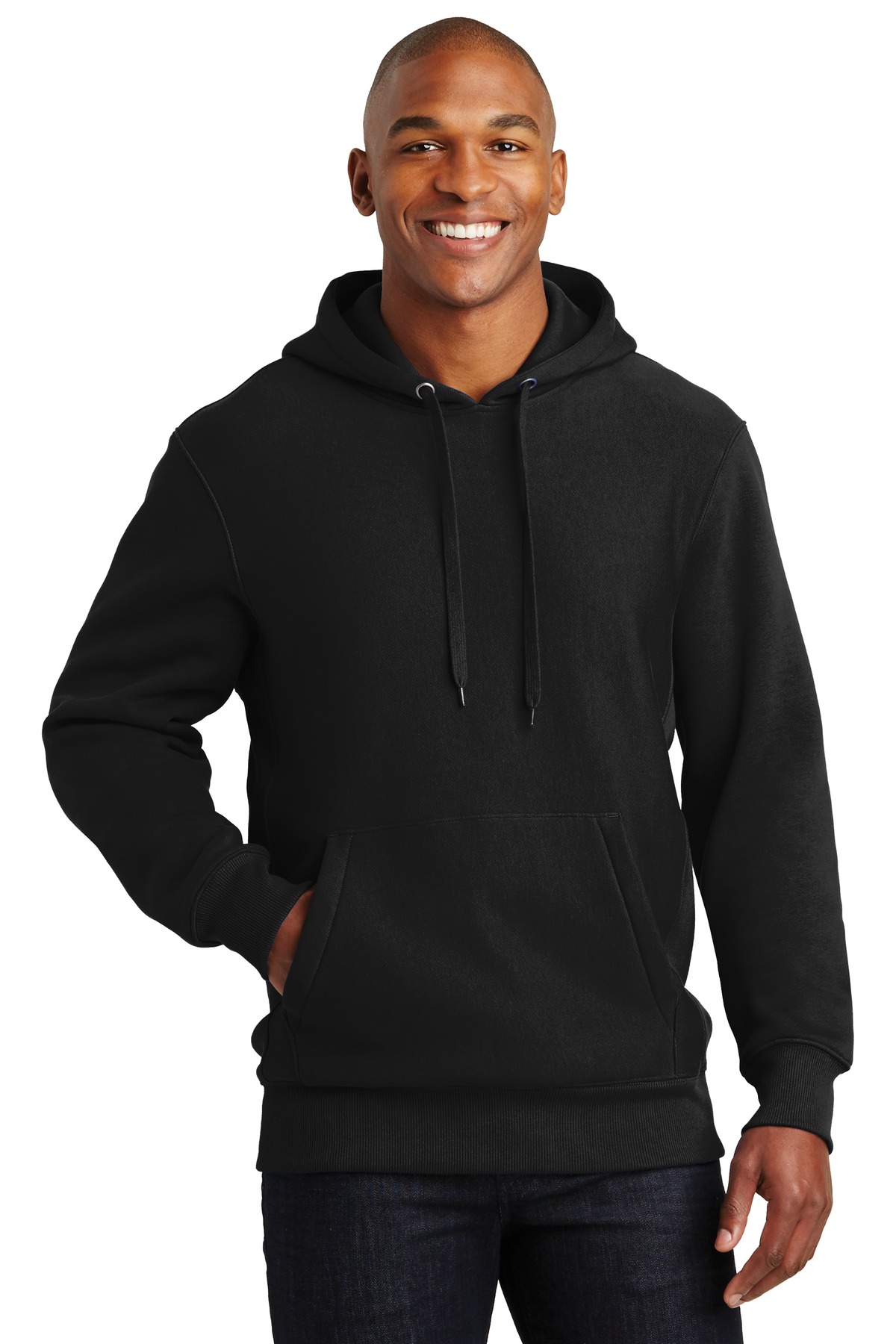 Sport Tek F281 Super Heavyweight Pullover Hooded Sweatshirt Black XL