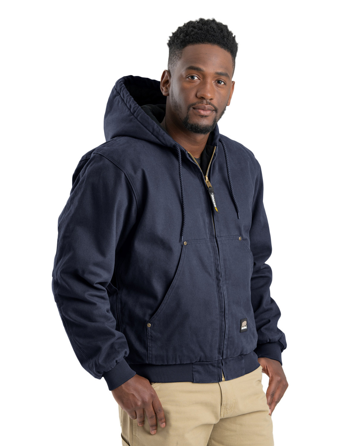 Washed cotton 2024 jacket mens