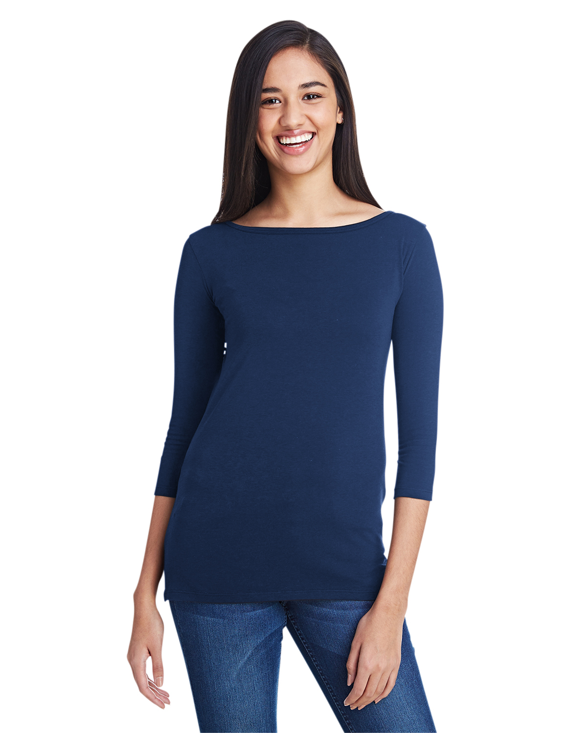 Anvil 2455L | Ladies' Stretch 3/4 Sleeve T-Shirt | ShirtSpace