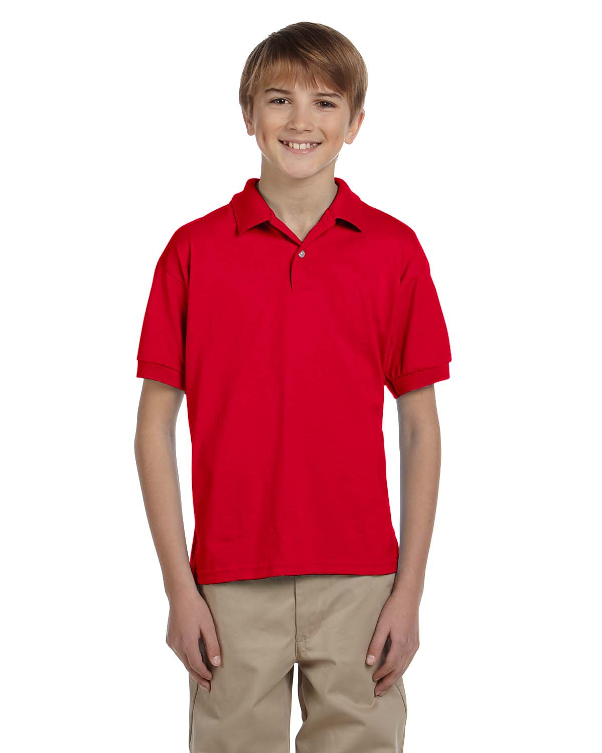 Gildan G880B: Youth DryBlend 6-Ounce Jersey Knit Sport Shirt