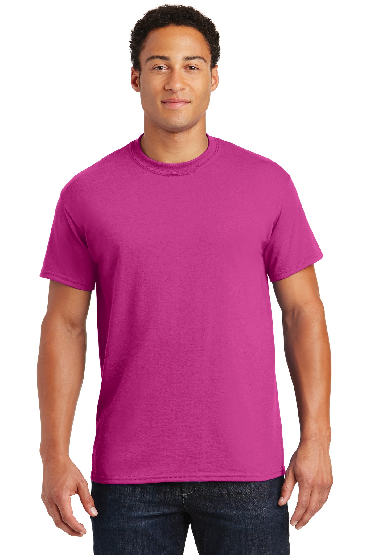 Safety Pink Short Sleeve T-Shirt - 50/50 Cotton/Poly (Preshrunk) *Custom  Printing Available*