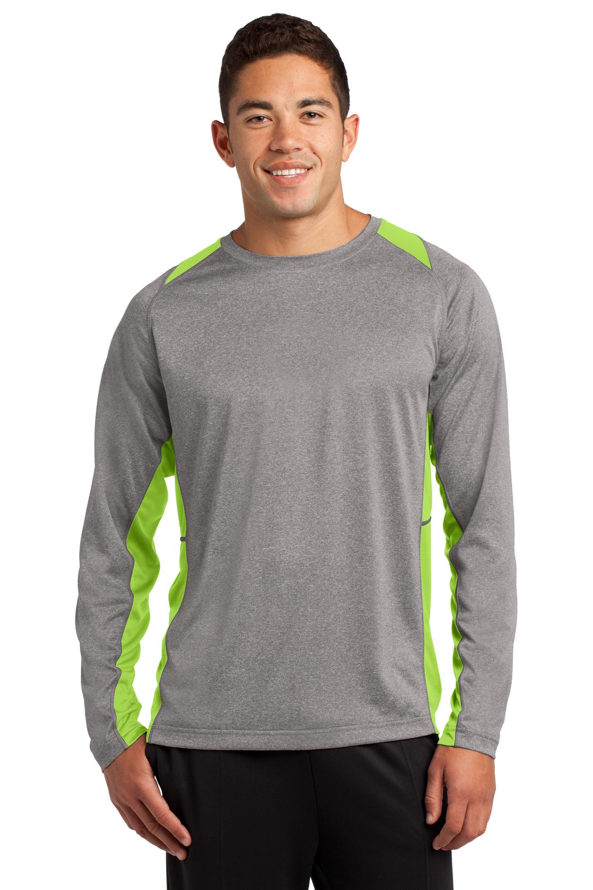 ST361LS Long Sleeve Heather Colorblock Performance Tee ST361LS Long Sleeve Heather Colorblock Performance Tee