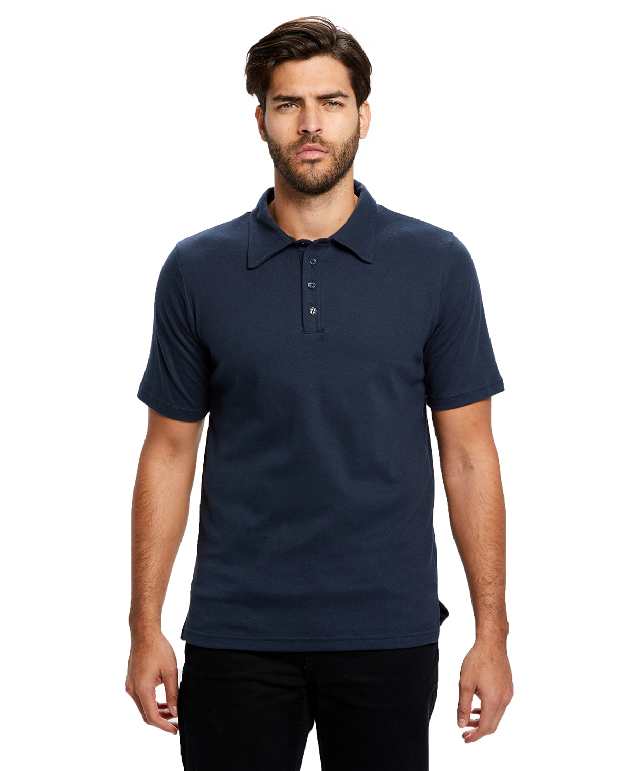 US Blanks US5580 | Men's Jersey Interlock Polo T-Shirt | ShirtSpace