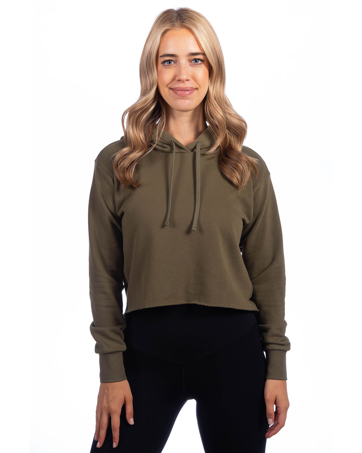 Ladies discount hooded top