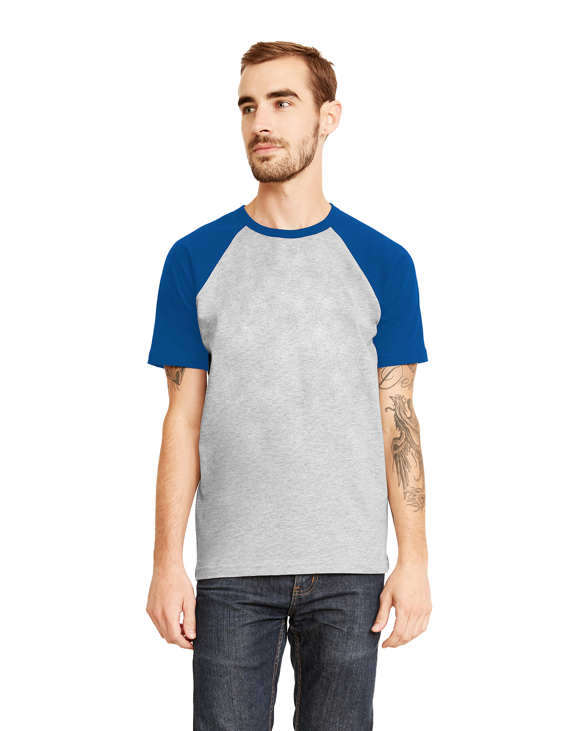 T-Shirts - Next Level N3650 Unisex Raglan Short-Sleeve T-Shirt