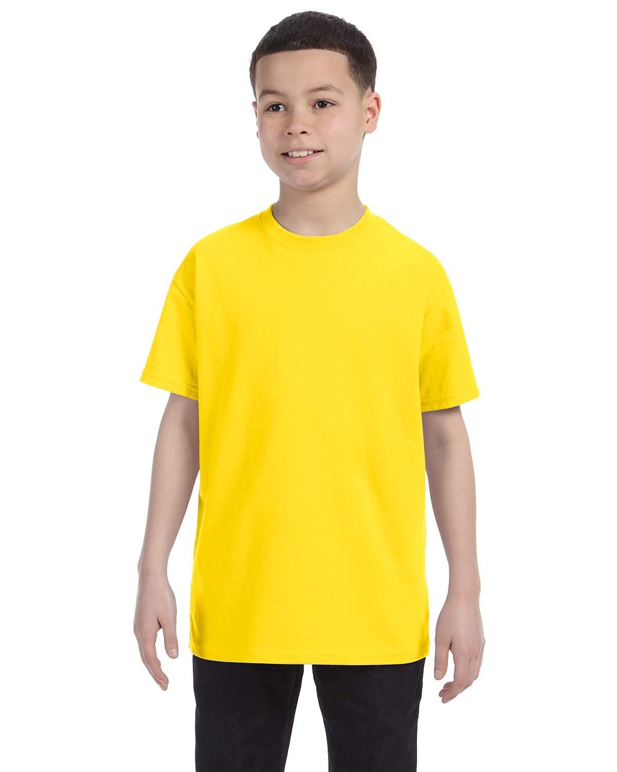 Gildan Boys Heavy Cotton 100% Cotton T-Shirt (Pack of 6)