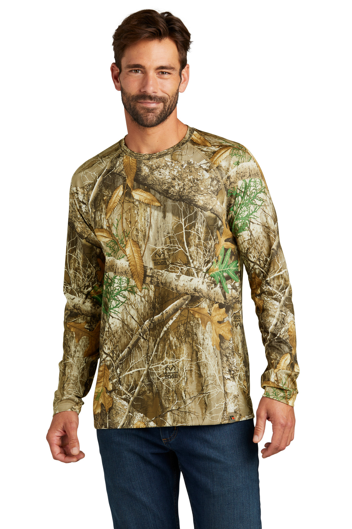 Chemise à Manches Longues Realtree - Camouflage Vert, Taille L Homme - Bon état