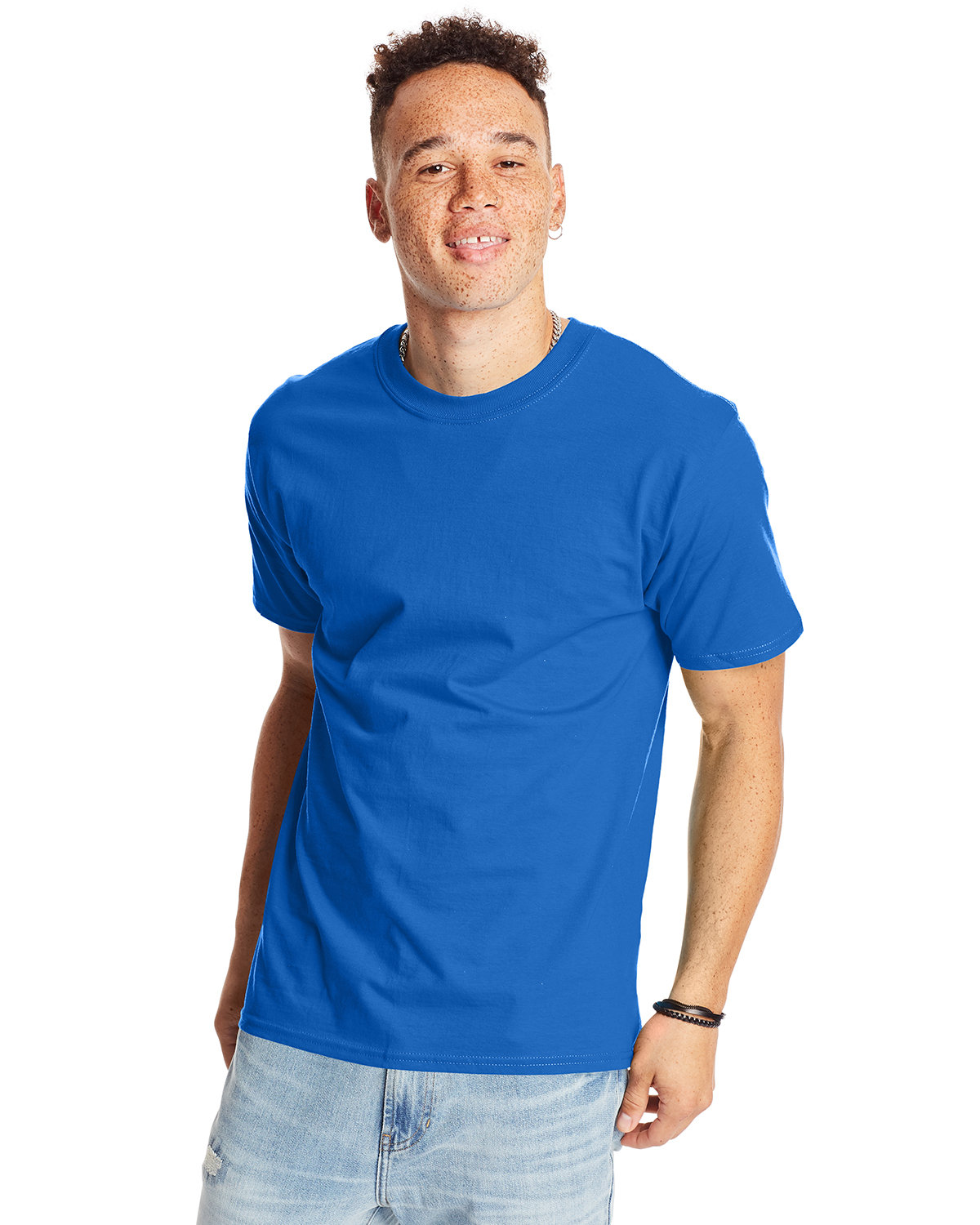 Buy Hanes Beefy-t 5180 Size Chart, Hanes 5180 T-shirt Size Guide, Hanes  5180 Black Mockup and Size Table Online in India 