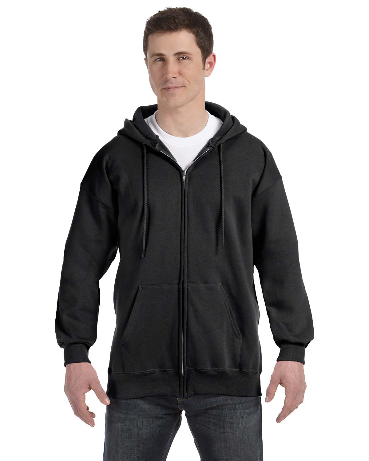 Hanes hooded zip sweatshirt best sale