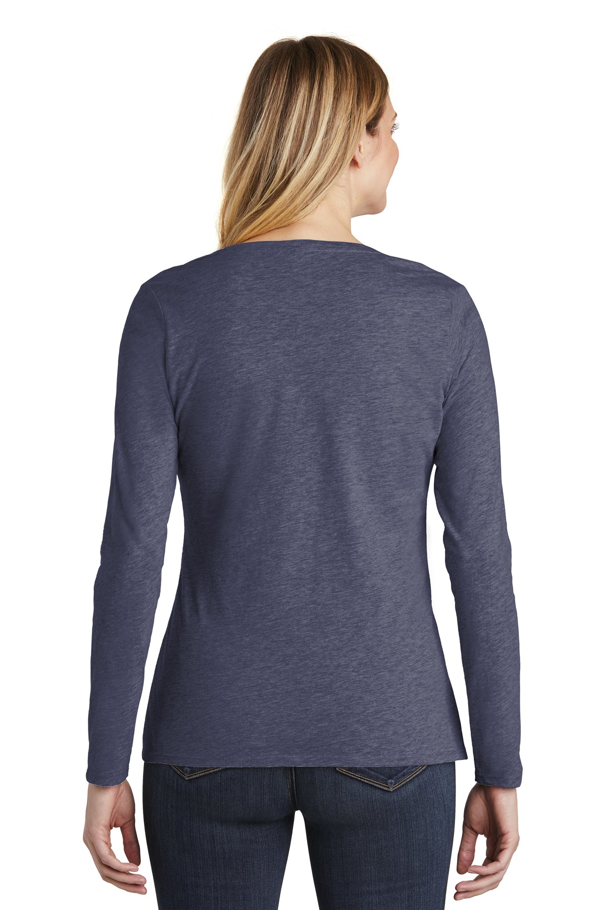 District DT6201 | Women's Very Important Tee ® Long Sleeve V-Neck ...