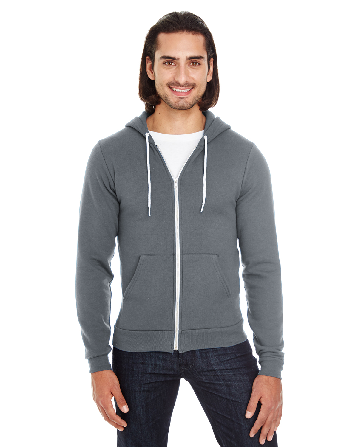 American Apparel F497 | USA Collection Flex Fleece Zip Hoodie | ShirtSpace