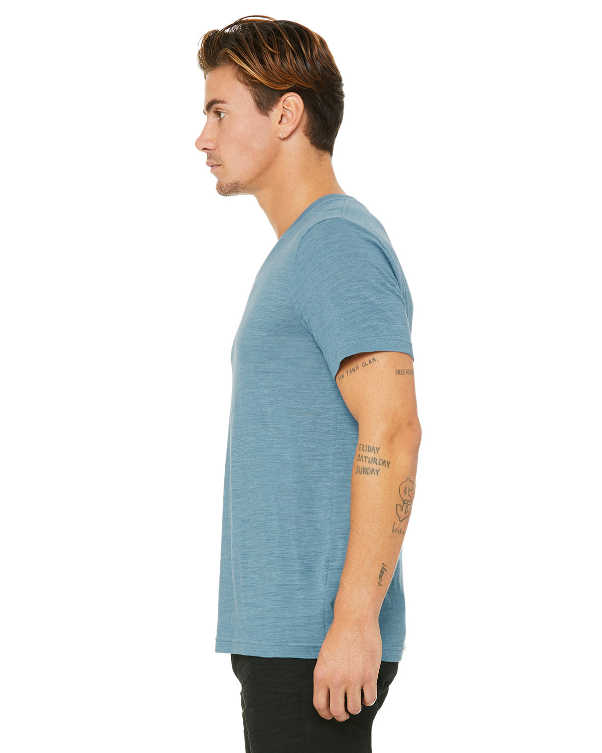 Bella + Canvas 3655C | Unisex Textured Jersey V-Neck T-Shirt | ShirtSpace