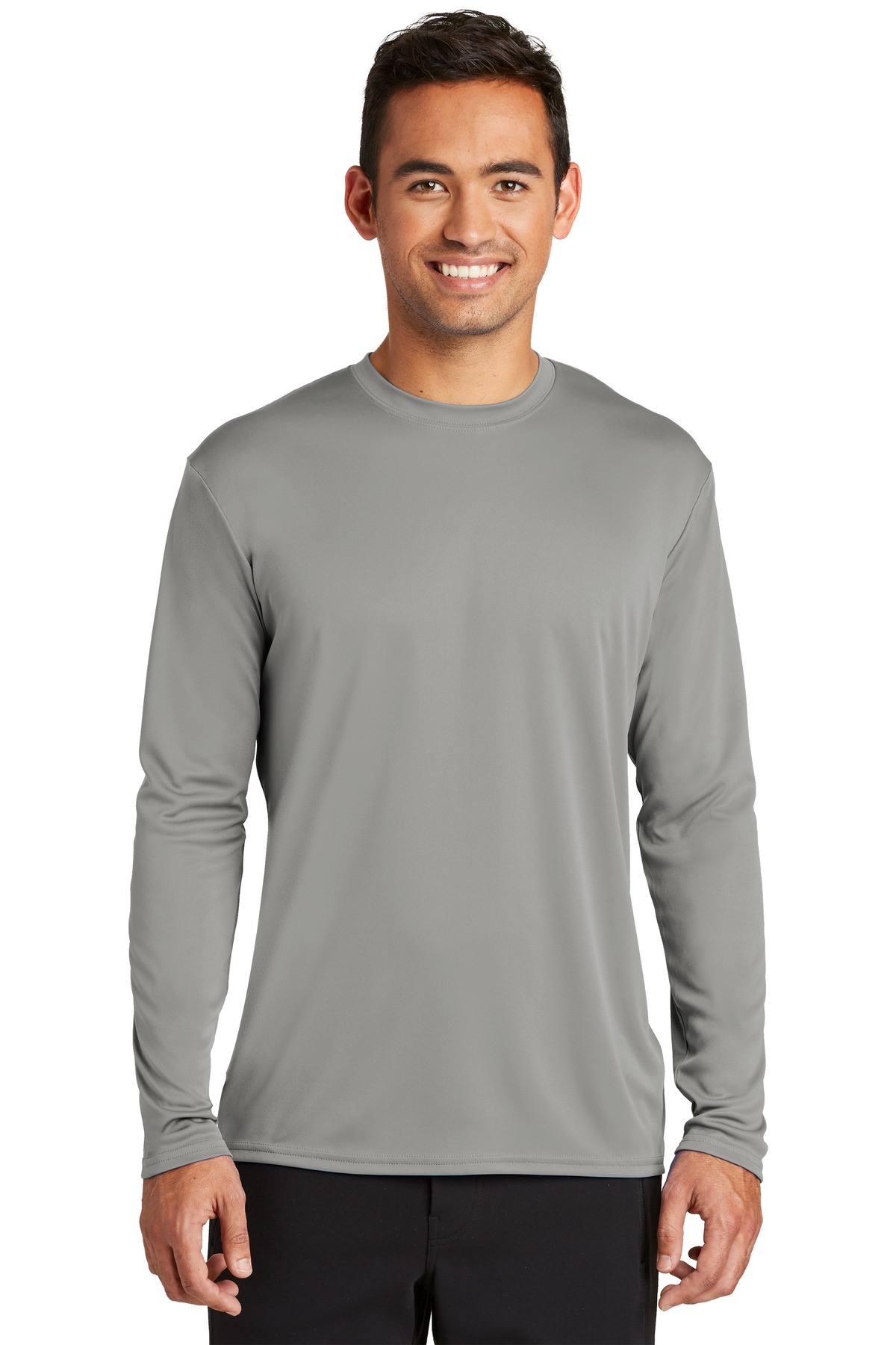 Elite Grey Cooling Performance Long Sleeve Tee 