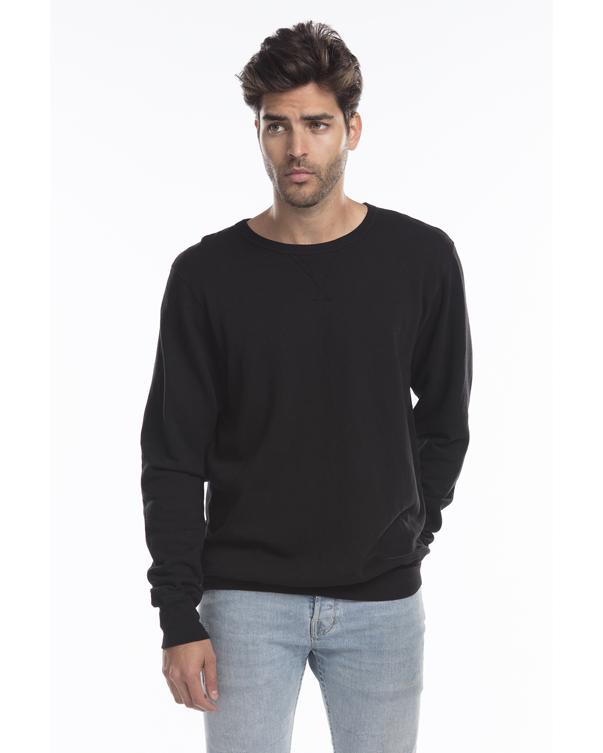 US Blanks US8000G | Men's Garment-Dyed Heavy French Terry Crewneck ...