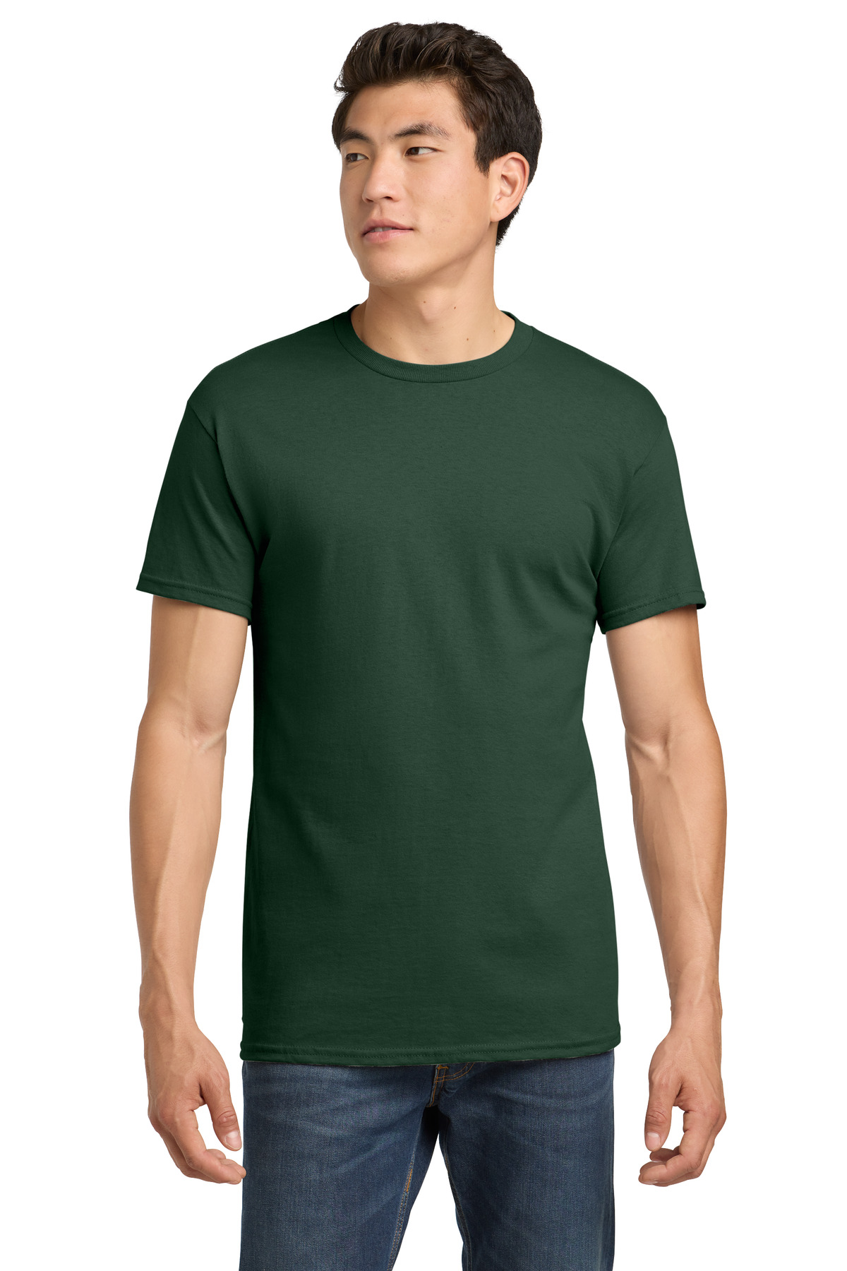 T-Shirt Uomo G500 In Cotone Pesante 100% - Colore Verde Militare, Taglia XX-Large, Giromanica Nastro