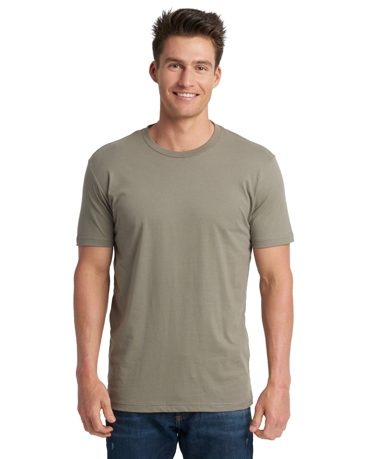 Next Level Apparel Men's Cotton Poly Crewneck T-Shirt, Classic