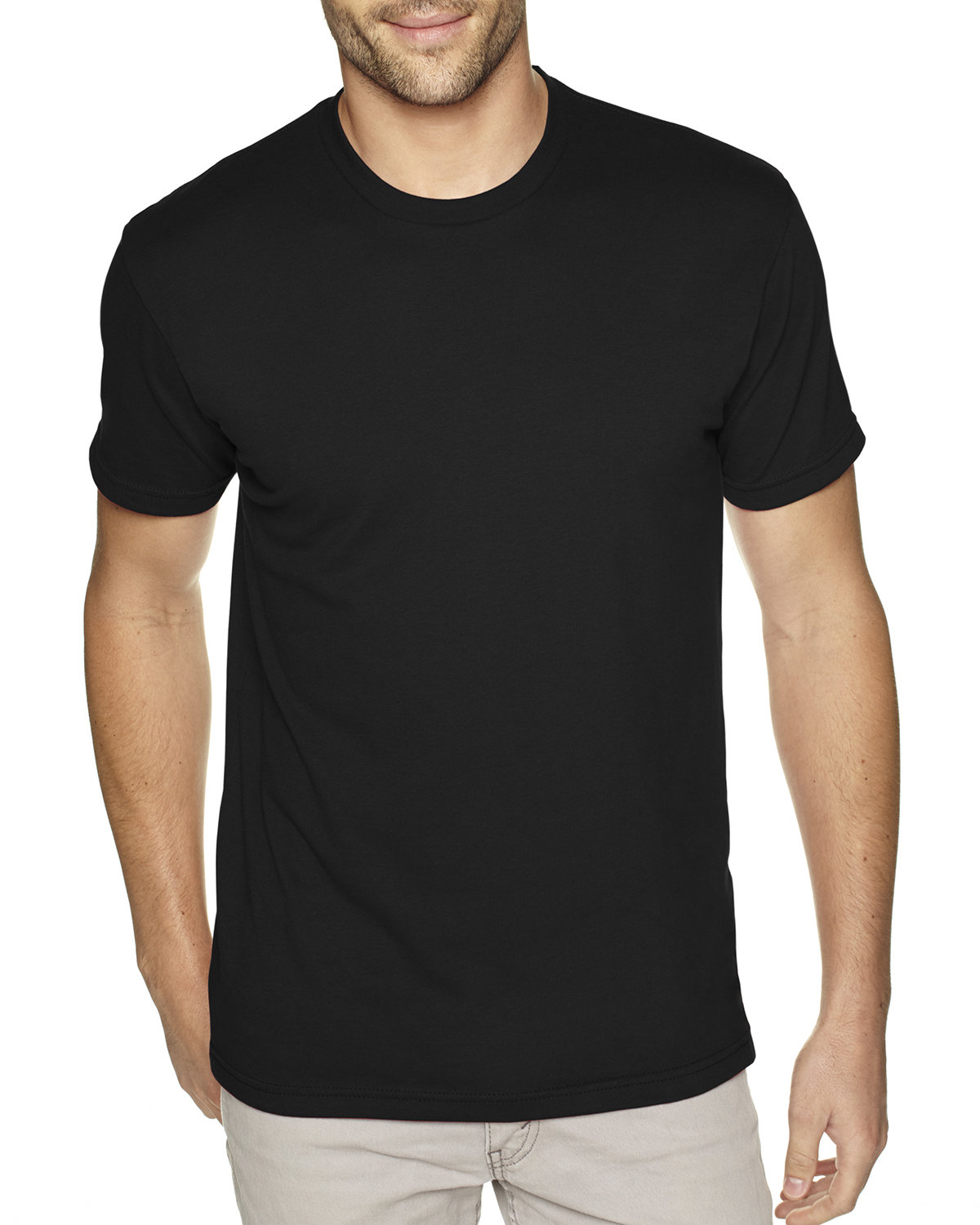 Next Level 6410 Unisex CVC Sueded T-Shirt - Black - XL