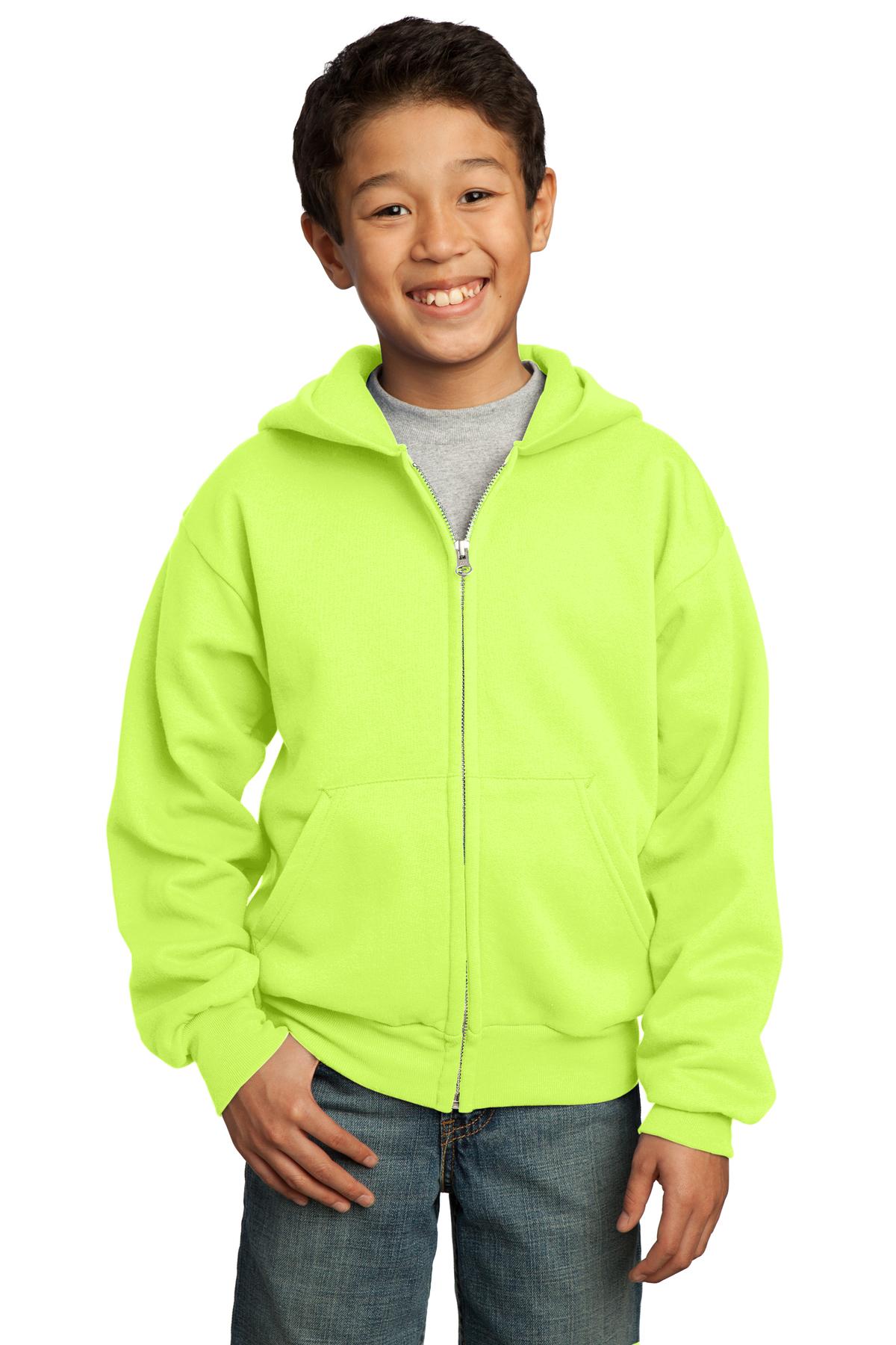 Port & Company Youth Core Fleece Full-Zip Hooded Sweatshirt, Product