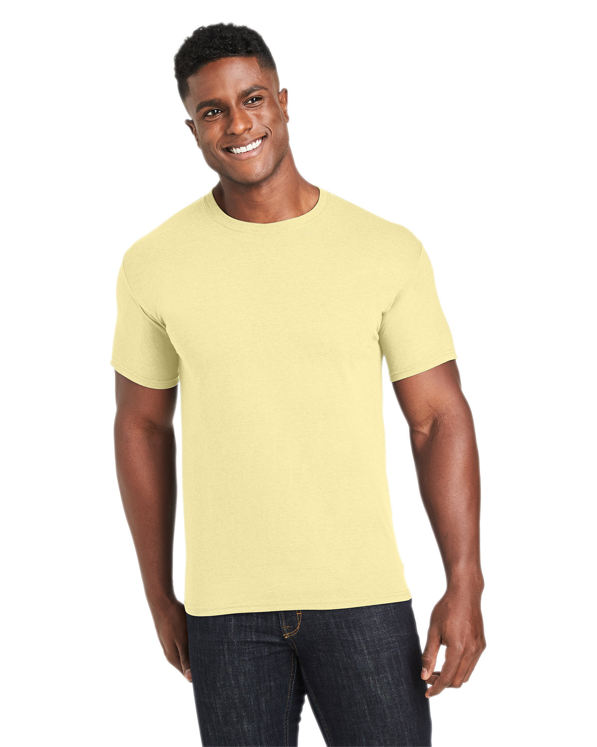 【YELLOW/047】Blu Bre / リネンコットン クルーネック ニット Tシャツ 27ゲージ】コットン クルーネックニット 半袖（ニット）｜Cruciani
